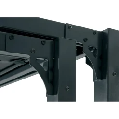 Pergola in acciaio e poliestere Noorvik 314-575x300x225 cm