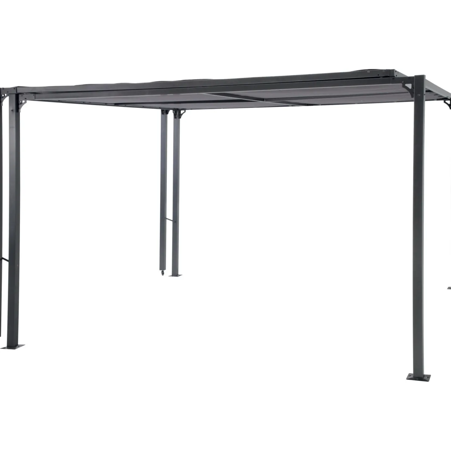 Pergola in acciaio e poliestere Noorvik 314-575x300x225 cm
