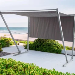 Pergola in acciaio e poliestere Bonney 250x200x200 cm