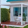 Pergola in alluminio Myara 296x296xH250 cm bianco
