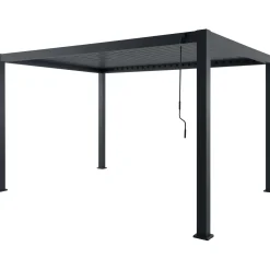 Pergola in alluminio Myara 394x296x250 cm antracite
