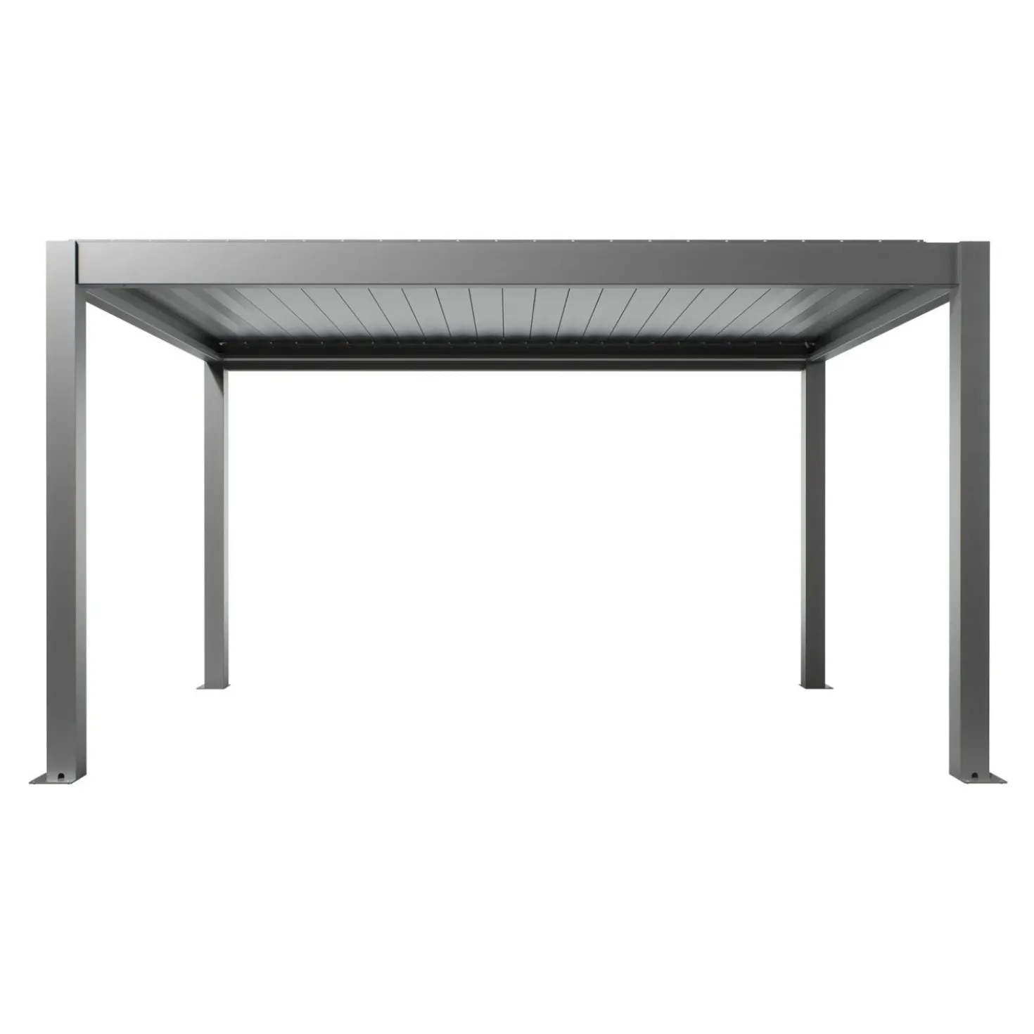 Pergola in metallo Biohort grigio quarzo met. 460x312x264 cm