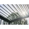 Pergola in metallo Biohort grigio quarzo/bianco 404,5x312x264 cm