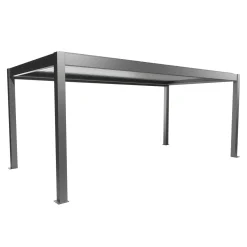 Pergola in metallo Biohort grigio quarzo/argento 608x312x264 cm