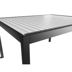 Pergola in metallo Biohort grigio scuro/bianco 460x367,5x264 cm
