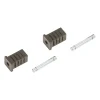 Perno di fissaggio e manicotto a tubo quadrato 50x25x25 mm