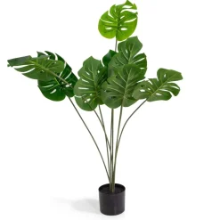 Pianta artificiale in plastica Monstera h120 cm