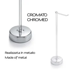 Piantana portarotolo Minù H 61 cm cromato