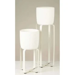 Piantana portavaso Scheurich 104/27 Bianco Opaco 23x23x27,3 cm