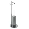 Piantana wc acciaio cromato 19x60 cm