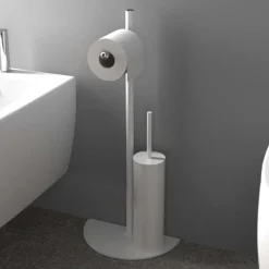 Piantana wc bianco opaco 27x14,5x62 cm