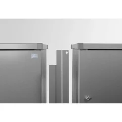 Piastre collegamento 3 copribidoni Alex Biohort grigio quarzo metallizzato