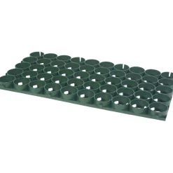 Piastrella a griglia salvaprato in polietilene verde 81x41 cm