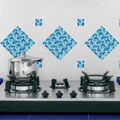 Piastrella adesiva Light Blue 2 fogli 30x30 cm