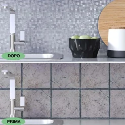 Piastrella adesiva mosaico Aosta 4 pz 300x300x40 mm