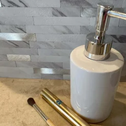 Piastrella adesiva mosaico Carrara 4 pz 300x300x40 mm