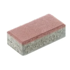 Piastrella da esterno autobloccante Sestino rosso 6x10,5x21 cm