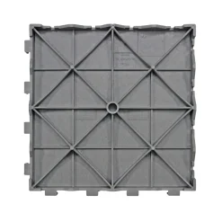 Piastrella da esterno in WPC Mixtile grigio 40x40 cm