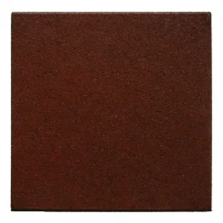 Piastrella da esterno in gomma riciclata SBR Rubbertile rosso 40x40 cm