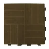 Piastrella da esterno in WPC Mixtile marrone 40x40 cm