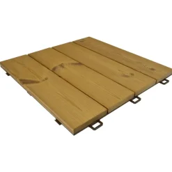 Piastrella da esterno in legno Termowood Listoplate 56x56 cm