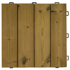 Piastrella da esterno in legno Termowood Listoplate 56x56 cm