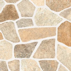 Piastrella da esterno in porcellanato smaltato Ciottolino beige 32x32 cm