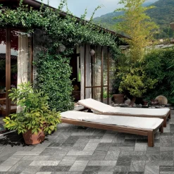Piastrella da esterno in gres porcellanato Vals mix cold 15,3x31 cm 0,806 m²