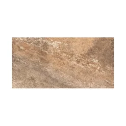 Piastrella da esterno in gres porcellanato Roccione marrone 15,3x31 cm 0,806 m²