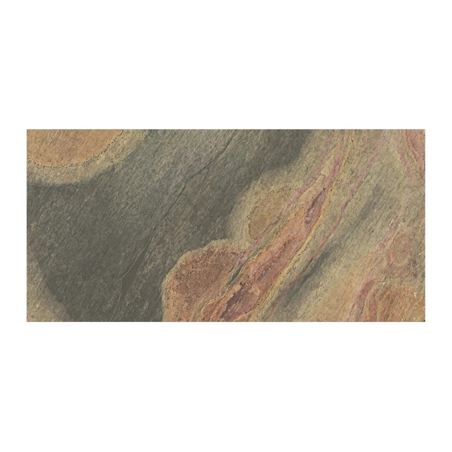 Piastrella da esterno in gres porcellanato Roccione marrone 15,3x31 cm 0,806 m²