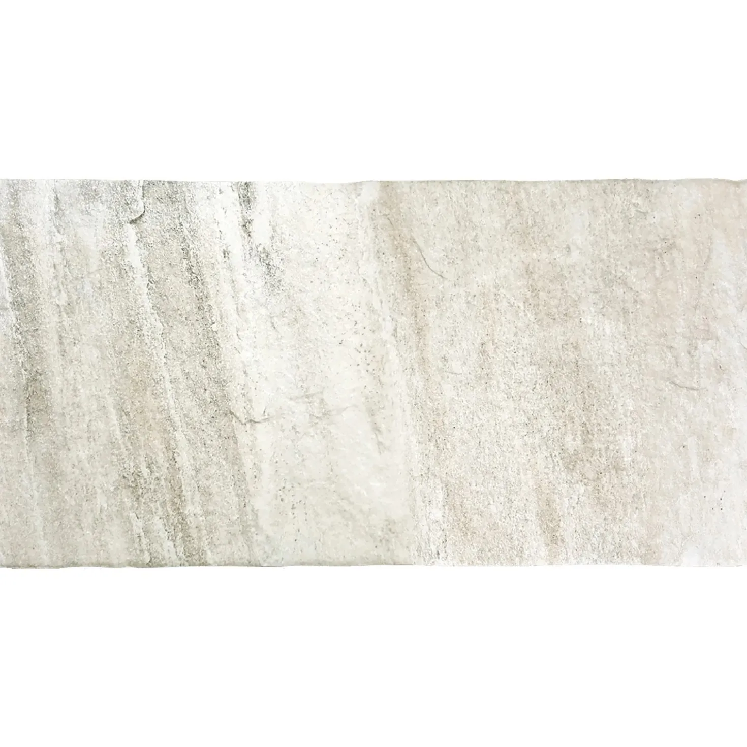 Piastrella da esterno in gres porcellanato Quarzi bianco 25x50 cm 1,25 m²