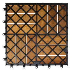 Piastrella da esterno in legno di Acacia sp 2,5 cm 30x30 cm