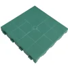 Piastrella da esterno in polipropilene chiusa Combi verde 39x39 cm