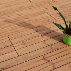 Piastrella da esterno in legno Woodstile termotrattato naturale 40x120 cm