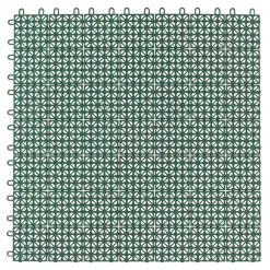 Piastrella da esterno in polipropilene Multiplate drenante verde 55x55 cm