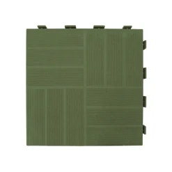 Piastrella da esterno in WPC Mixtile verde 40x40 cm