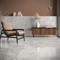 Piastrella in gres porcellanato Marble Grigio Infinito 60x120 cm 1,44 m²