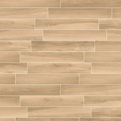 Piastrella in gres porcellanato Chalet marrone 20x120 cm 1,44 m²