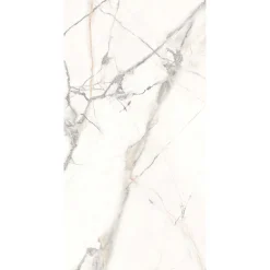 Piastrella in gres porcellanato Iberis Crystal bianco 60x119,8 cm rett