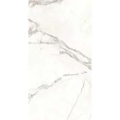 Piastrella in gres porcellanato Iberis Crystal bianco 60x119,8 cm rett
