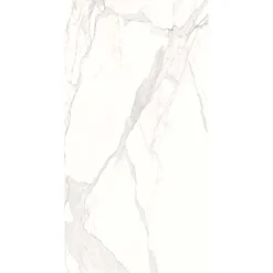 Piastrella in gres porcellanato Marmo Statuario 60x120 cm venato grigio 1,44 m²