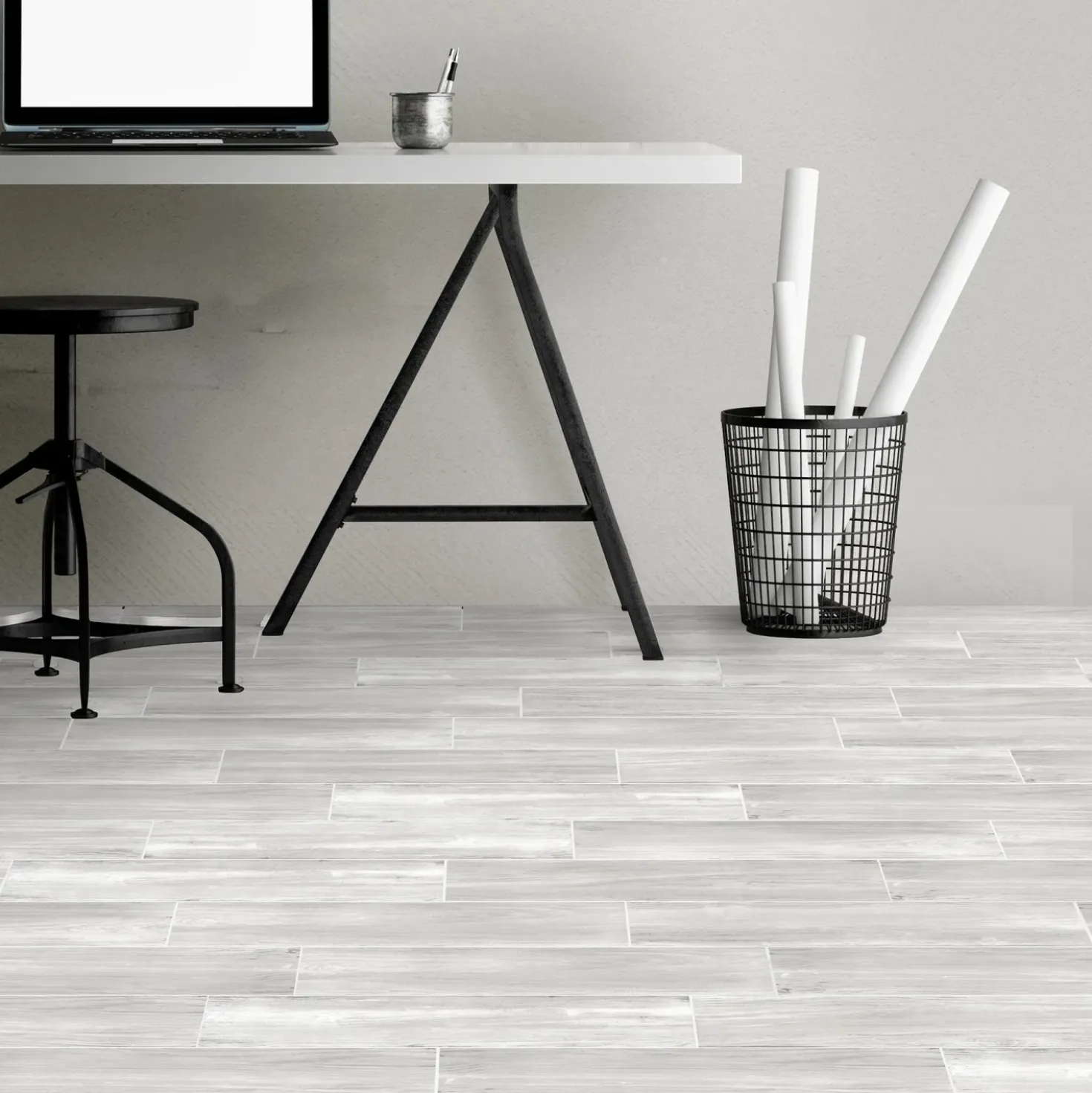 Piastrella in pasta rossa legno moderno grigio 15x60 cm 1,62 m²