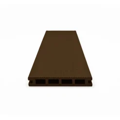 Piastrelle da esterno doga WPC easylife marrone 143x2000 mm