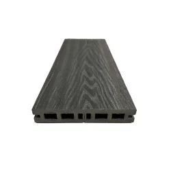 Piastrelle da esterno doga WPC WOOD double face antracite 161x2000 mm