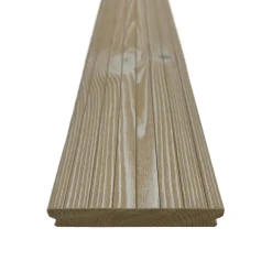 Piastrelle da esterno doga Thermowood clip sistem bianco 118x210 cm