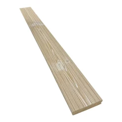 Piastrelle da esterno doga Thermowood clip sistem bianco 118x210 cm