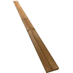 Piastrelle da esterno doga Thermowood clip sistem natural 118x210 cm