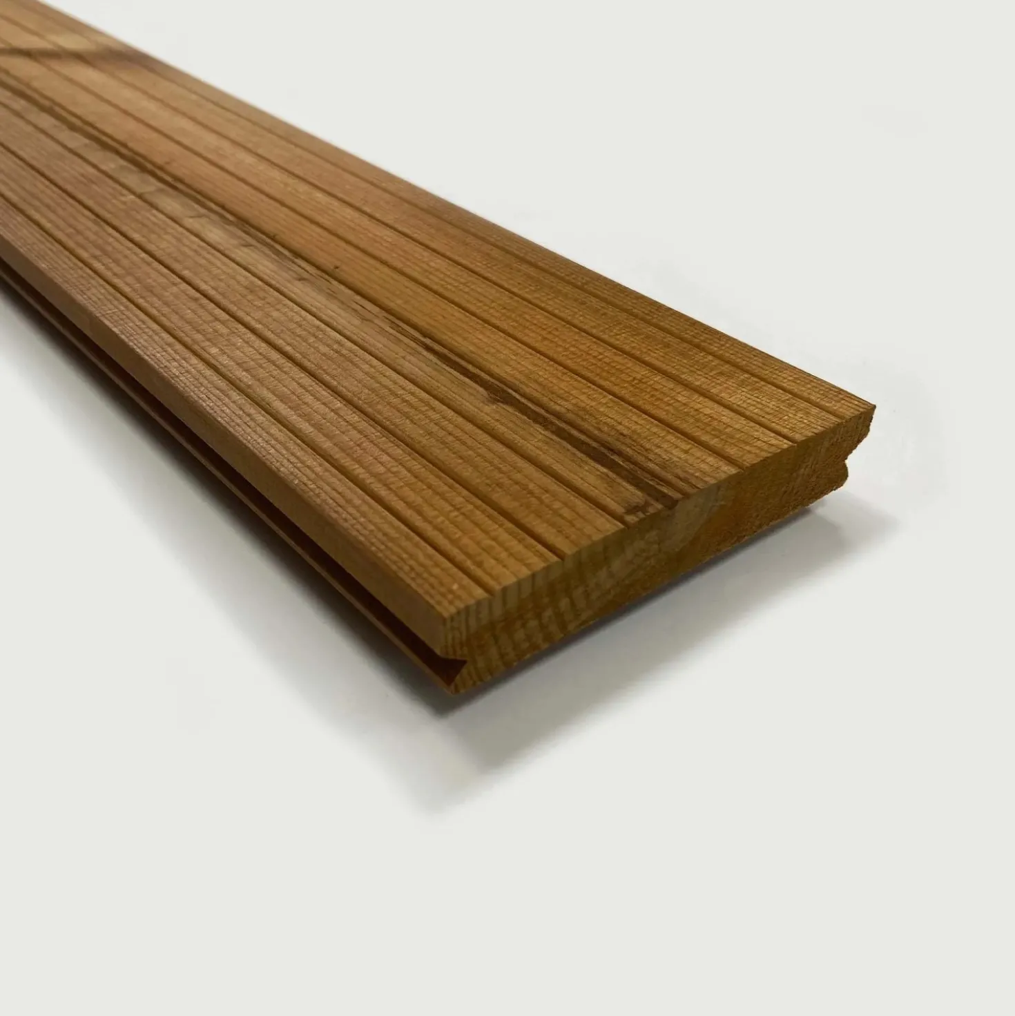 Piastrelle da esterno doga Thermowood clip sistem natural 118x210 cm
