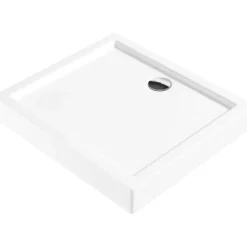 Piatto doccia acrilico rettangolare Idrostile Genio 80x90 cm bianco