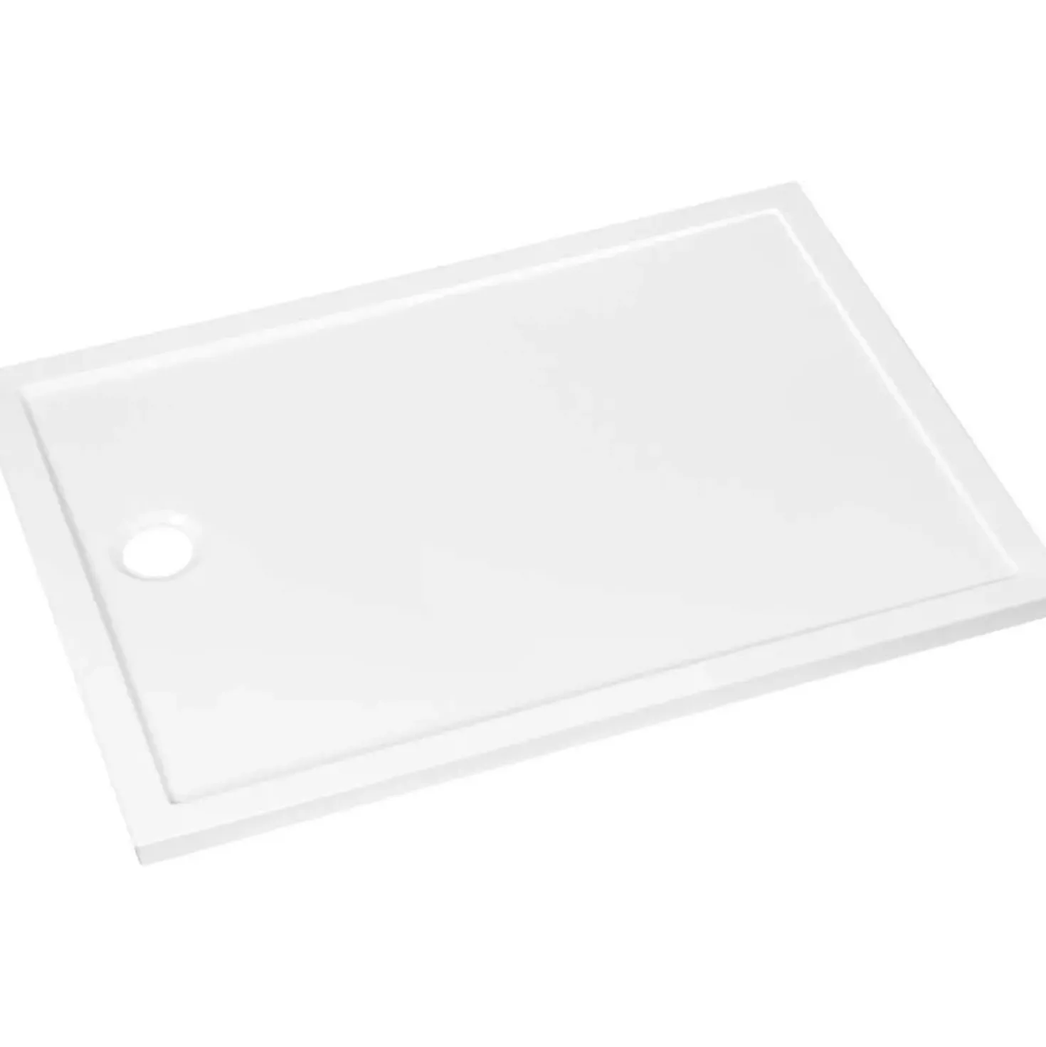 Piatto doccia acrilico rettangolare Idrostile Praim 110x80 cm bianco